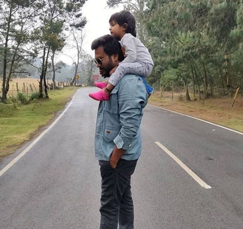 bobby simha muthra daughter photo goes to  viral