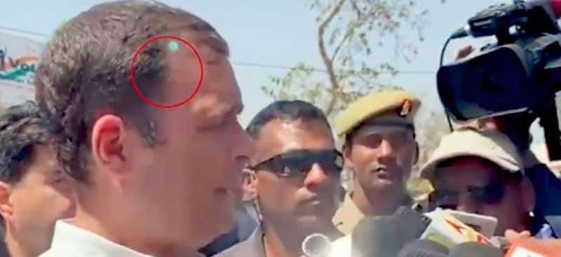 Rahul Gandhi Security breach: Green laser pointed at Congress president came from a mobile of AICC cameraman says MHA