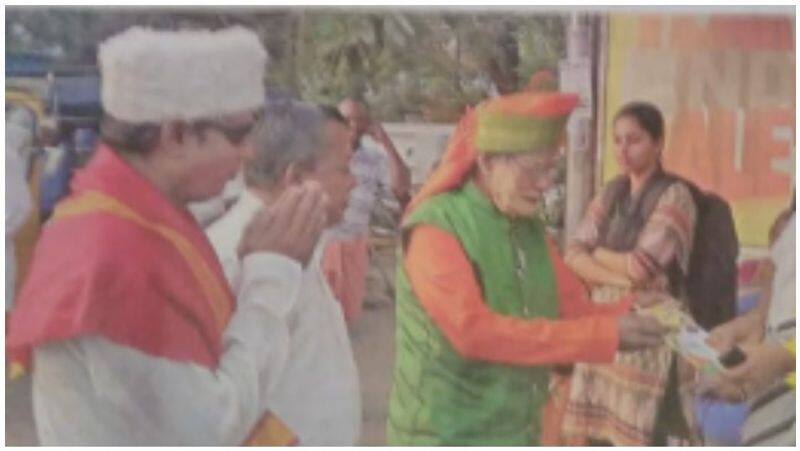 batsha act as modi david act as mgr in covai for collecting votes for bjp