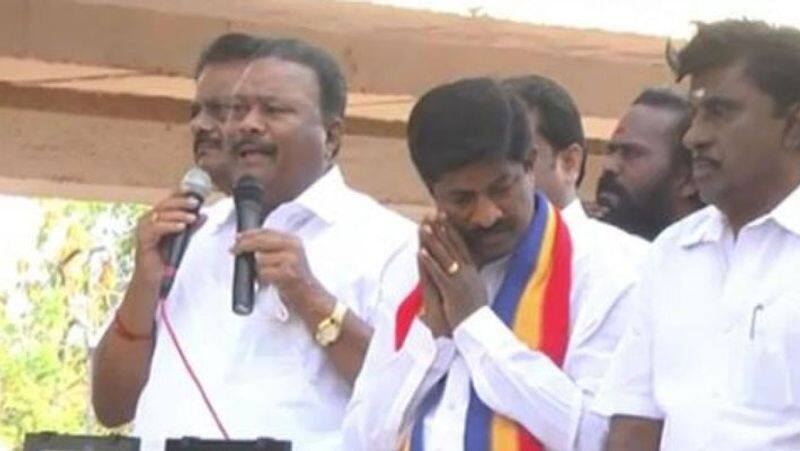 election campaign...Minister dindigul sreenivasan