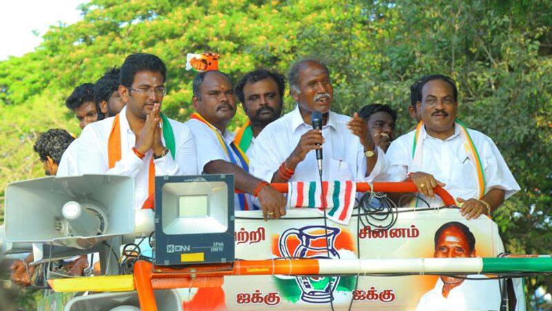 pondicherry assembly election...NR Congress leader Rangasamy Stand-alone competition