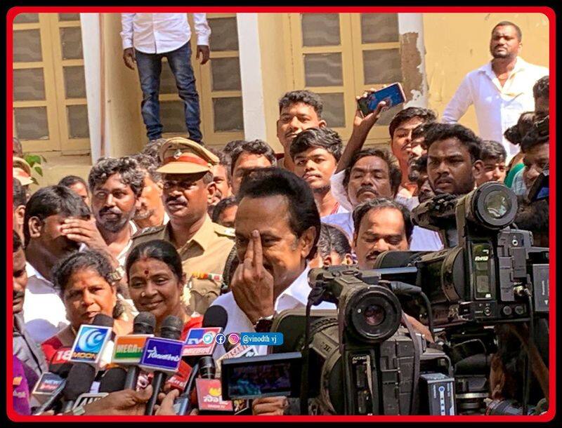 aiadmk files complaint against mk stalin his interview