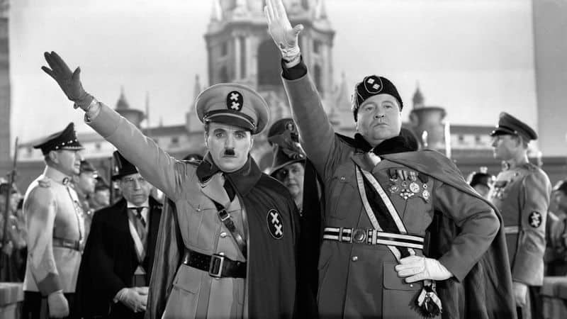 Hitler and Chaplin both tyrant and tramp