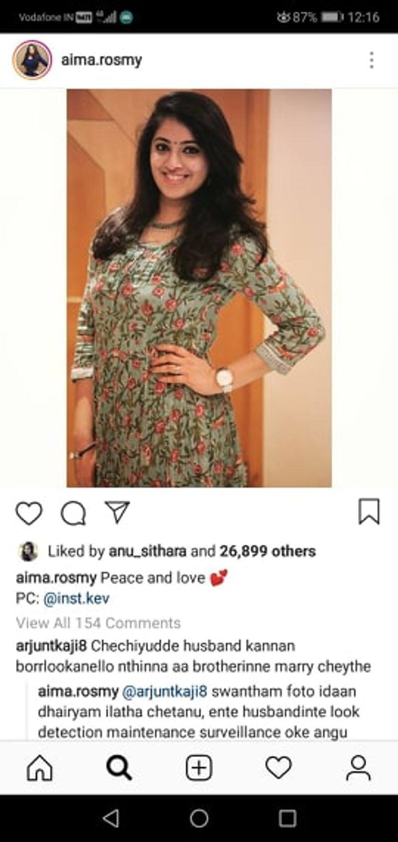aima rosmy sebastian mass reply to bad comments