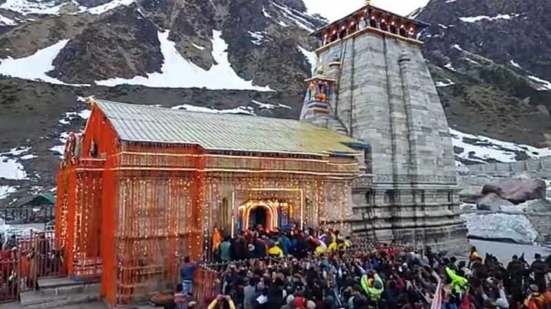 Kedarnath temple door open for the devotees after puja archana