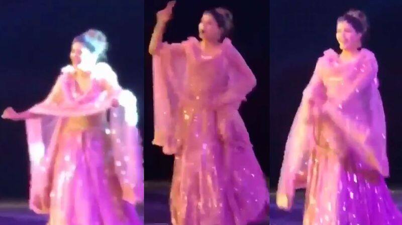 sapna choudhary dance video in pink lehenga goes viral on internet