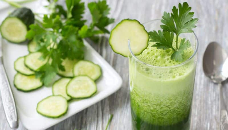 a special cucumber juice to reduce belly fat