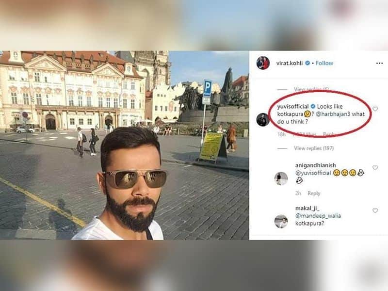 Yuvraj Singh trolls Virat Kohli for his Instagram post