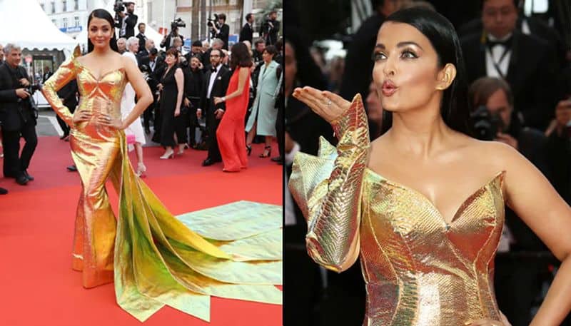 Cannes 2019: Aishwarya Rai turns into golden mermaid, dons fish-cut dress