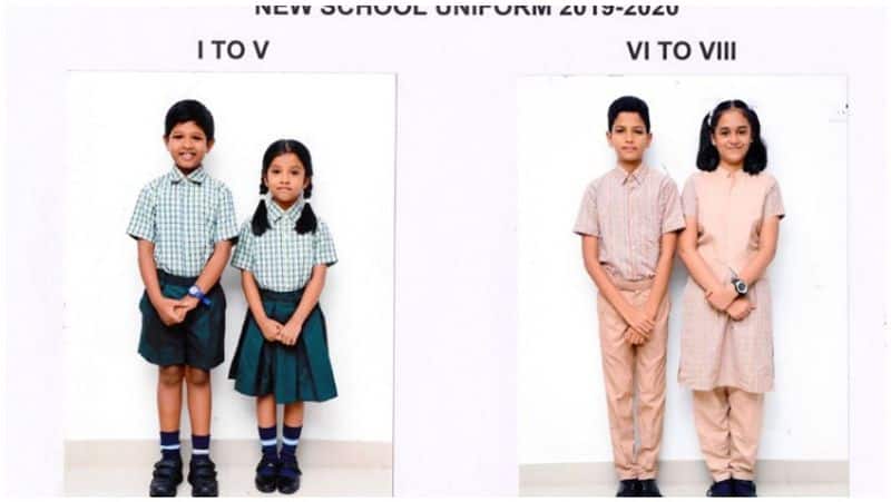 Uniform Change of School Students