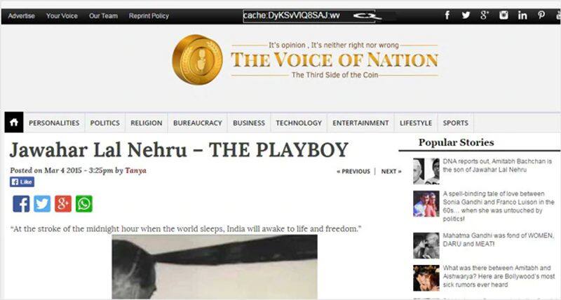 The lies about nehru that you are familiar with