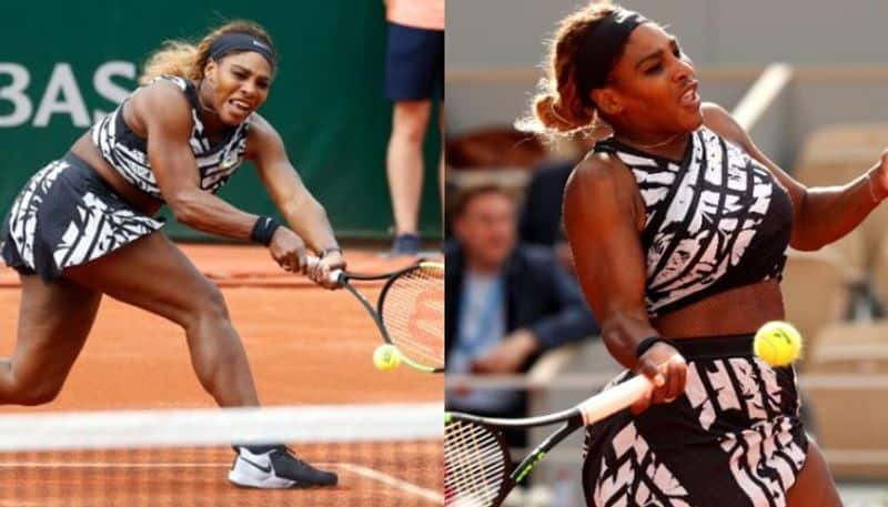 Serena Williams debuts zebra striped outfit in bold fashion statement at French Open