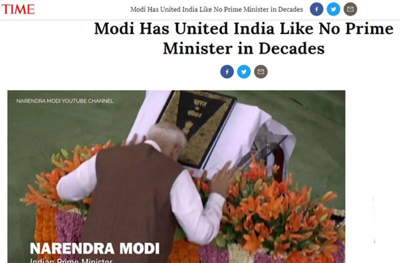 After Indias divider in chief Time magazine now says Modi has united India