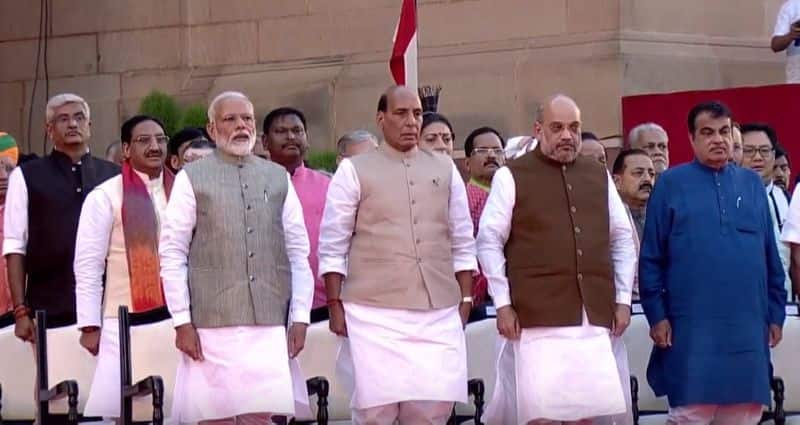 modi sworn in as prime minister for the second term amit shah also in cabinet