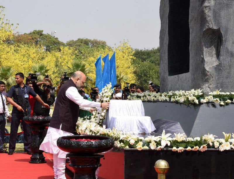 Amit Shah Pays Tribute At National Police Memorial In Delhi