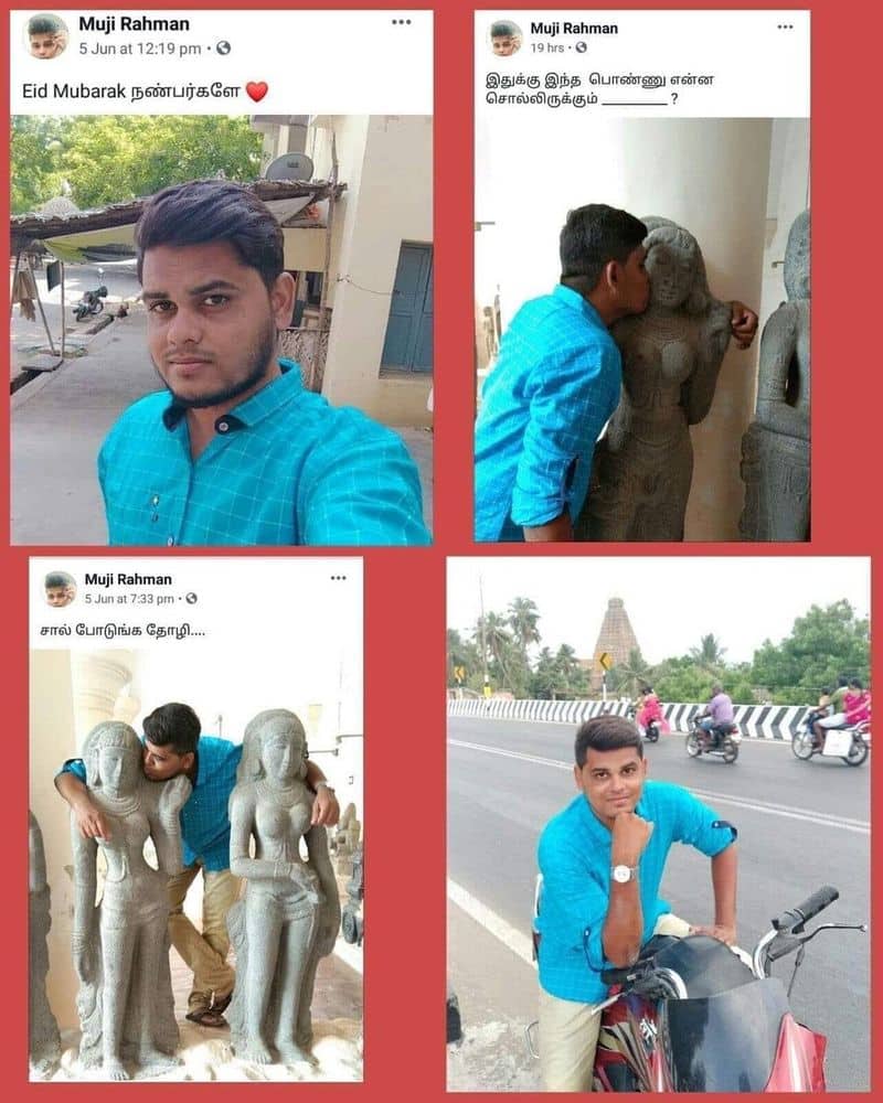 Mujibur Rahman Arrested After He Posts Obscene Selfies Defiling Female Statutes