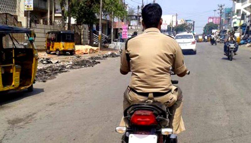 Suspended for not wearing a helmet ... SI's sudden turn using police brains