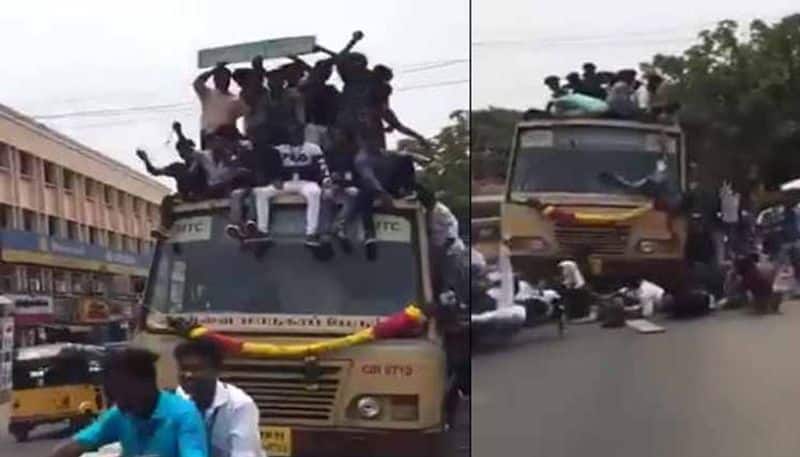 students attitude is very worst in bus day