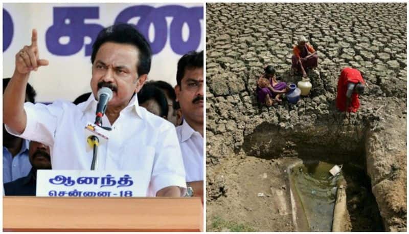 Tamil Nadu water crisis Pots are here where water Stalin questions govt