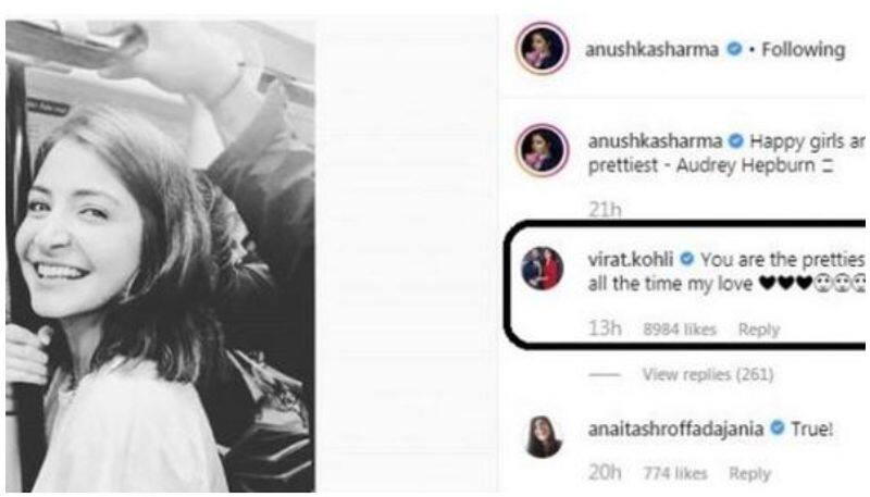 Virat Kohlis comment on Anushka Sharms latest picture will leave you starryeyed