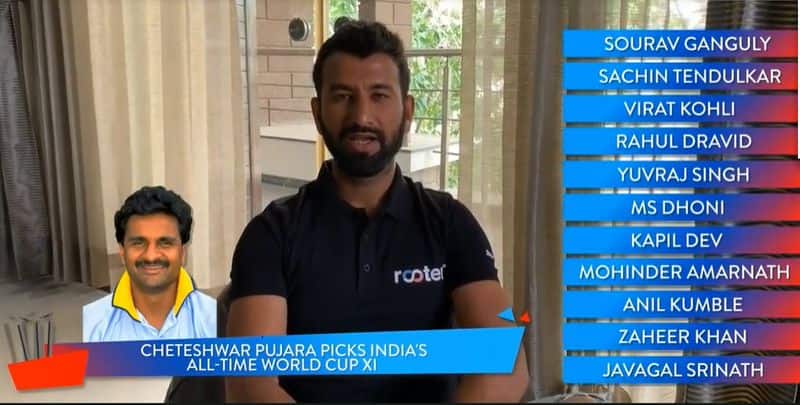 ICC World Cup 2019 Cheteshwar Pujara picks Indias all-time World Cup XI
