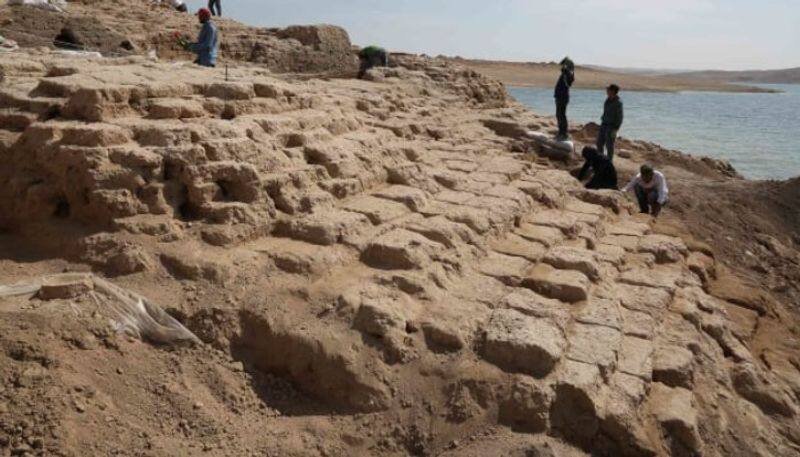 Ancient palace emerges from drought-hit Iraq reservoir