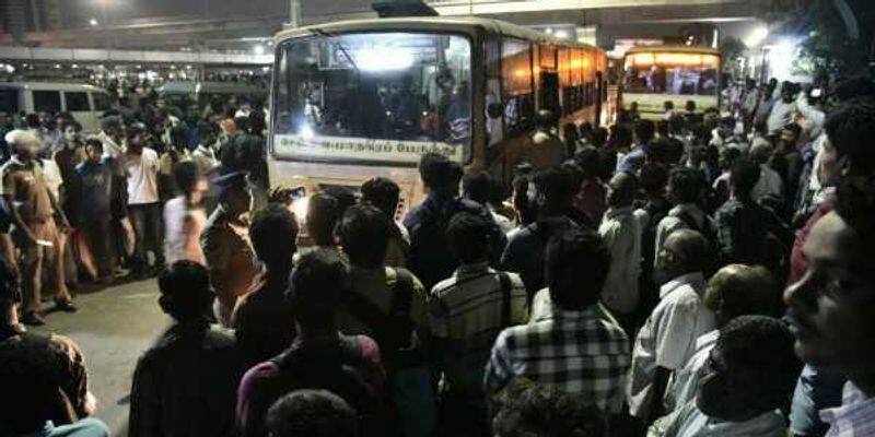 chennai bus strike passengers