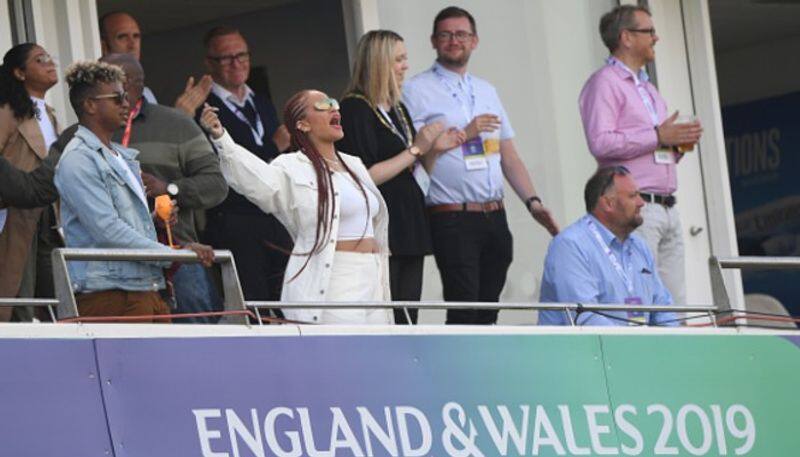 World Cup 2019 Rihanna cheers West Indies Nicholas Pooran hits ton Sri Lanka win