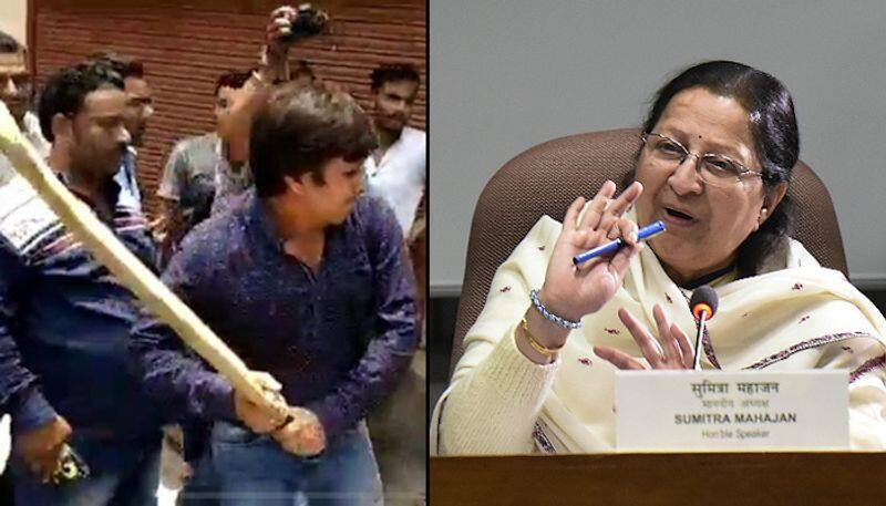 Sumitra Mahajan condemns Indore BJP MLA Akash Vijayvargiya cricket bat assault municipal officer