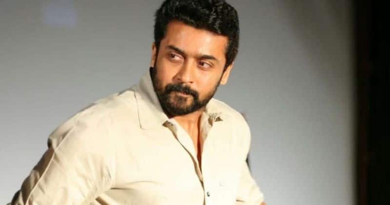 actor surya taking care of coconut tree in his home garden