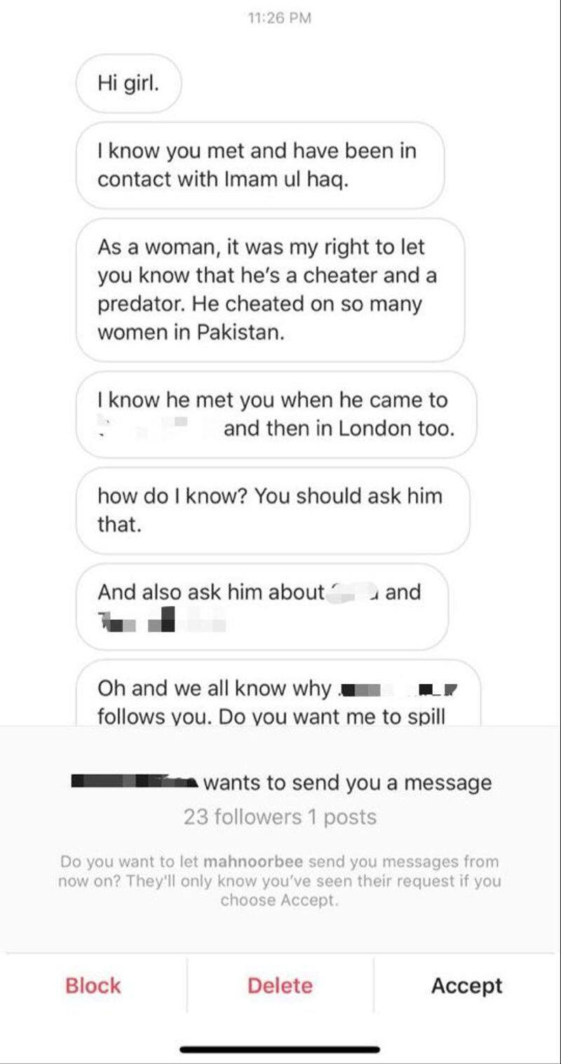 twitter user exposes imam ul haqs chating with girls