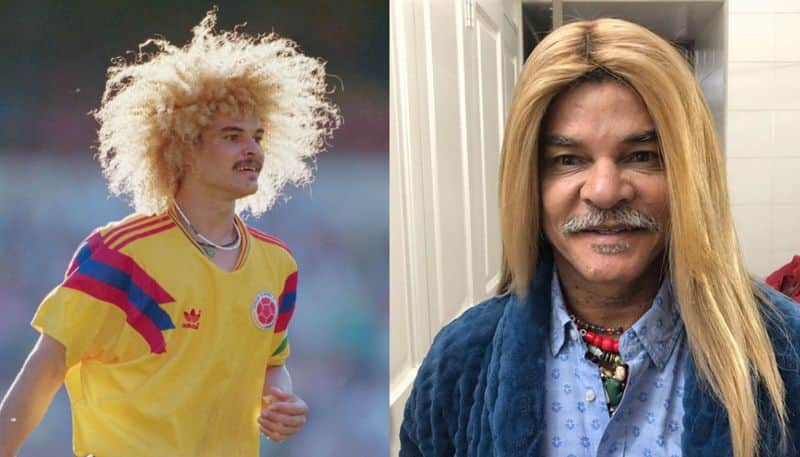 Carlos Valderrama shocks fans with straightened hair