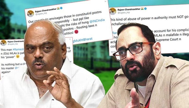 Speaker Ramesh Kumars order patently illegal malafide Rajya Sabha MP Rajeev Chandrasekhar