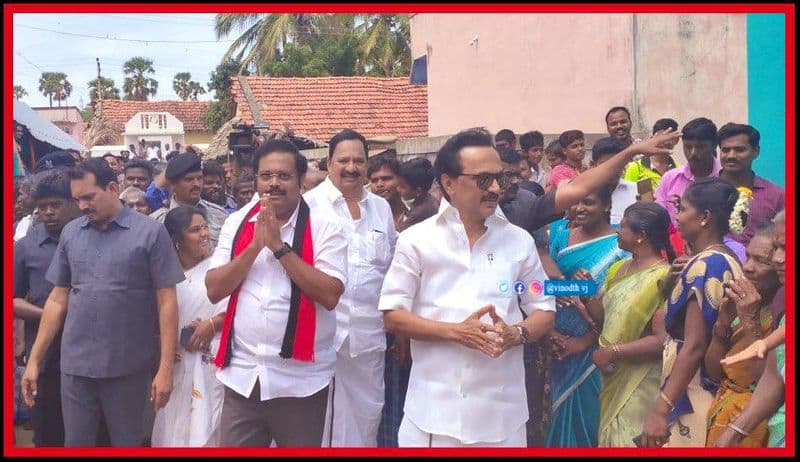 stalin doing campaigh in vellore for dmk candidate kathir ananadh
