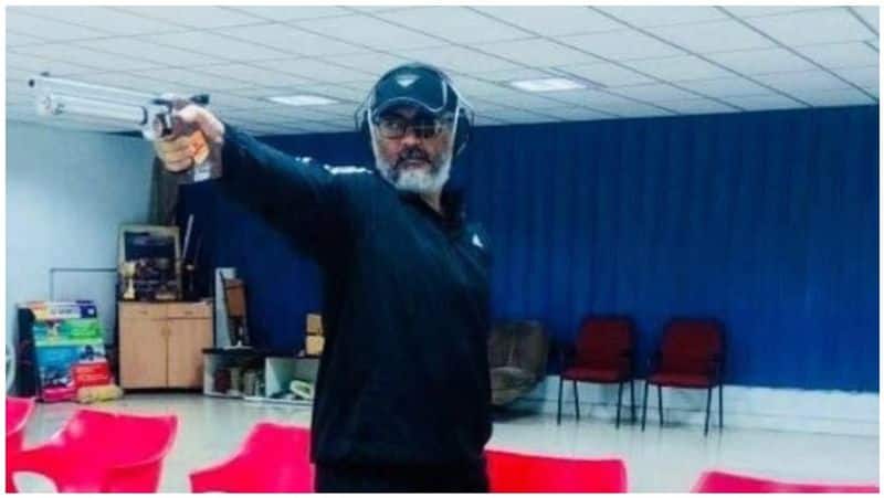 ajith participate in national level shooting event