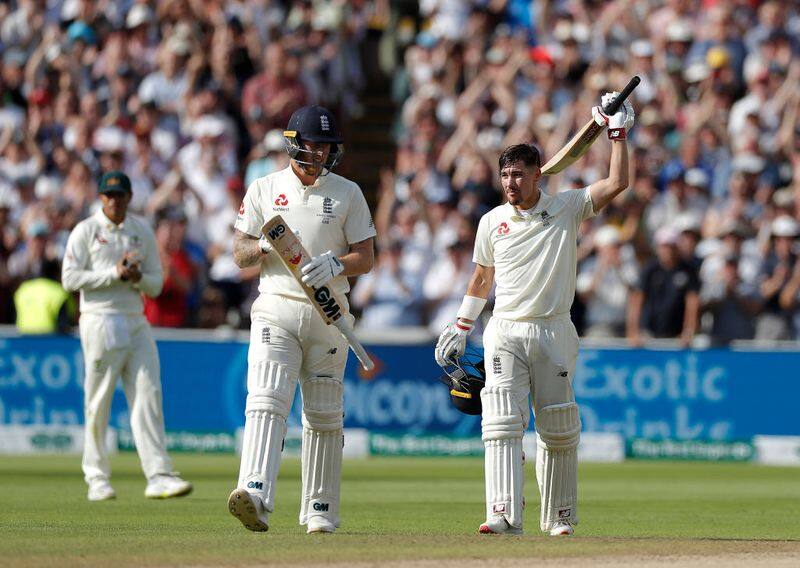 burns maiden century against australia lead england to strong position