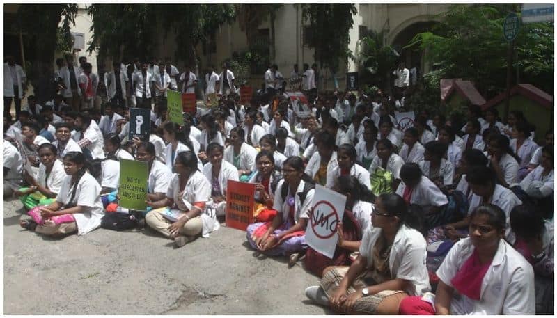 Medical students protest against NEXT exam