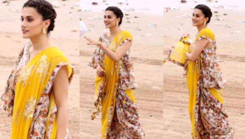 Tapsee Pannu s modern ways to wear a sari