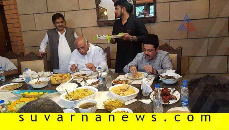 In pics Karnataka Congress leaders savoir delicious Bakrid Lunch in bengaluru