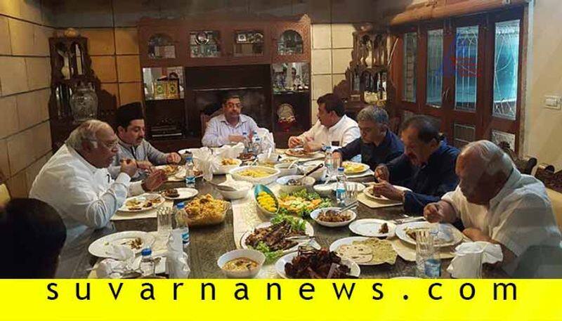 In pics Karnataka Congress leaders savoir delicious Bakrid Lunch in bengaluru