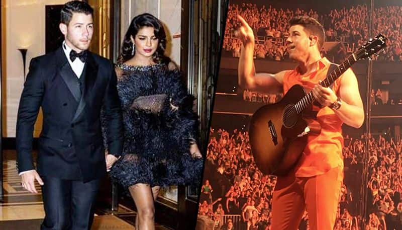 Nick Jonas signals 'I Love You' to Priyanka Chopra during live concert (Watch)