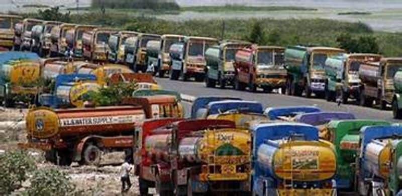 water truck protest from today in tamilnadu