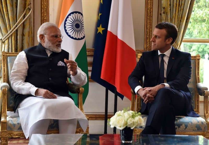 PM Modi French President Macron hold marathon talks