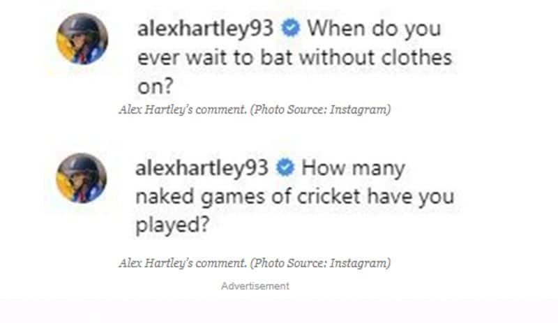 Alex Hartley trolls Sarah Taylor for posting nude picture