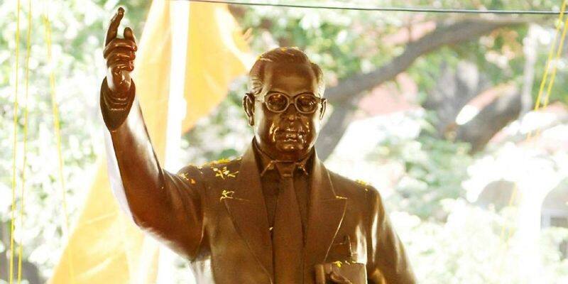 police should action against ambedkar statue brokers
