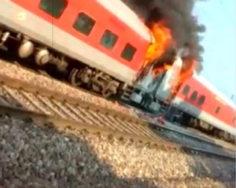 Telangana Express train catches fire in Haryana; no casualties reported