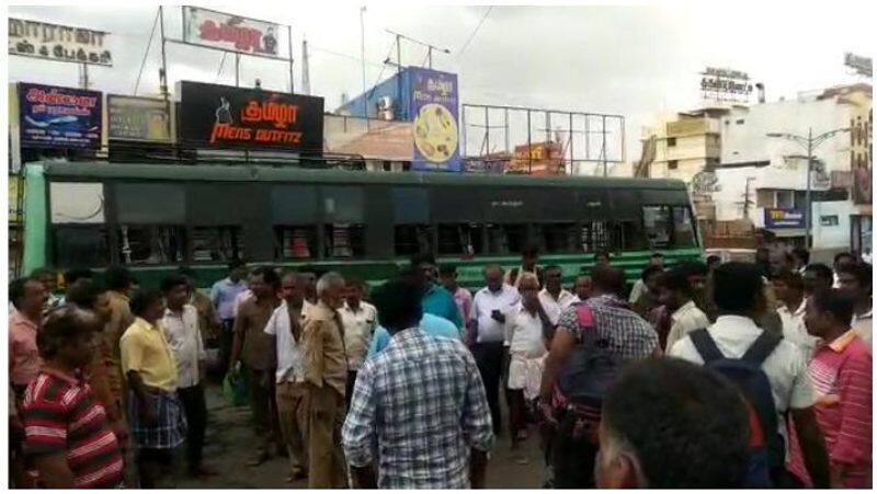 The state bus conductor-drivers who have become rowdy