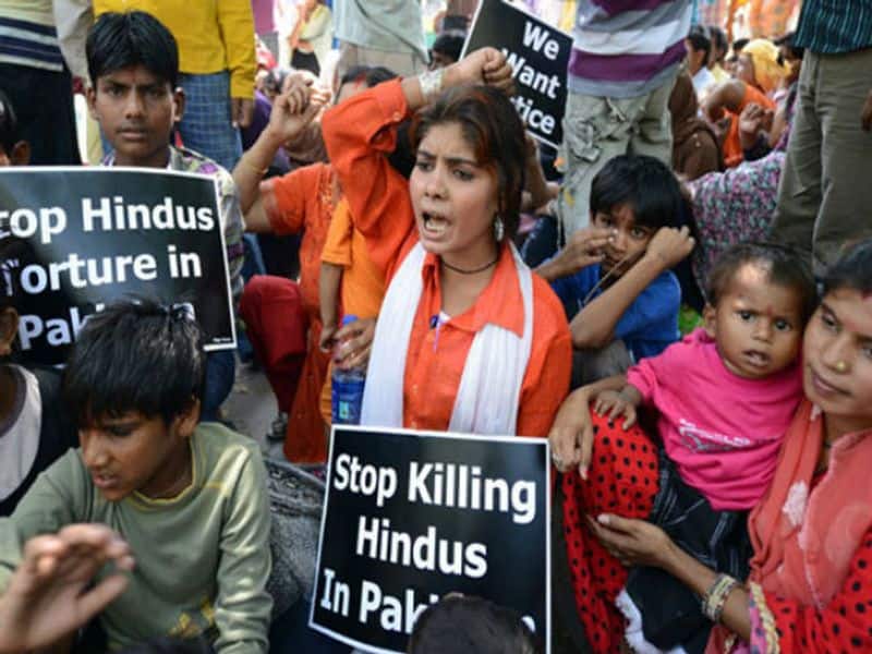 Shame on Pakistan: India summons Pak official, stages protest over abduction of Hindu girls