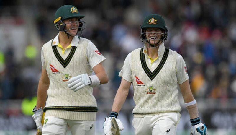 smith double century and starc quick fifty lead australia reach good score in fourth ashes test