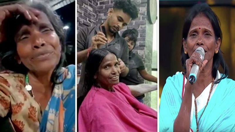 a shocking video trending about Ranu Mondal who was singing in Railway Station